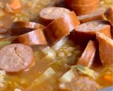 A picture of step 8 of Hearty Cabbage Red Lentil Soup.