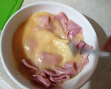 Foto del paso 2 de la receta: Huevos revueltos con jamón sin aceite