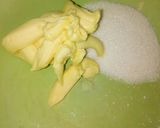 A picture of step 1 of Egg less cookies.