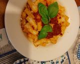 Foto del passaggio 3 della ricetta Rigatoni glutenfree con sugo alla pizzaiola