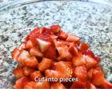 A picture of step 2 of 3 Ingredients No white Sugar Strawberry jam.