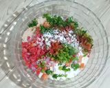 A picture of step 3 of Instant Vegetables bread idli recipe.