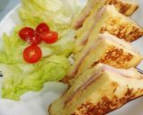 รูปขั้นตอนการทำที่ 5 ของ Ham Cheese French Toast Sandwich