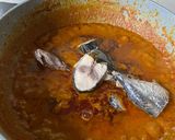 Gambar langkah 2 resipi Gulai ikan tongkol.