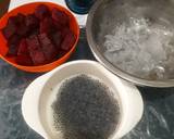 Es buah naga selasih langkah memasak 2 foto