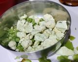 A picture of step 1 of Steamed coconut rice Noodles with vegetables kurma.