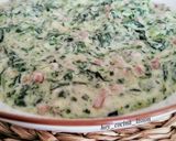 Foto del paso 6 de la receta: Espinacas con jamón y salsa de queso