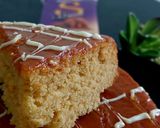A picture of step 5 of Eggless caramel cake.