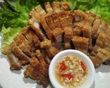Hình bước làm 5 của món Ba rọi chiên da giòn