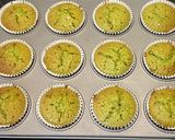 A picture of step 8 of Matcha and Red Bean Cupcakes with Matcha Buttercream Frosting.