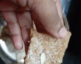 A picture of step 6 of Gur papdi/ Gol papdi/ Sukhadi.