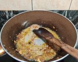 A picture of step 3 of CHOLE ALOO DRY CURRY with BOILED BROWN RICE.