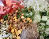 A picture of step 3 of Mix veg salad.