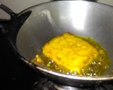 A picture of step 2 of Tri colour bread fritters.