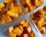 Gambar langkah 6 resipi Panna Cotta Mangga.
