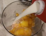 A picture of step 1 of Mango and Ice Cream Shake.