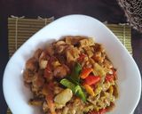 Foto langkah ke 8 dari resep Oseng Udang Tempe Simpel.