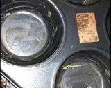 A picture of step 5 of Muffin pan pancake.