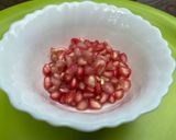 A picture of step 1 of Pomegranate pudding.
