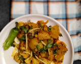 A picture of step 10 of Aloo Gobhi.