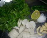 A picture of step 1 of Mooli ki chutney.