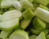 A picture of step 1 of Sponge gourd (galka) sabji.