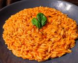 A picture of step 4 of Orzo risotto al pomodoro.