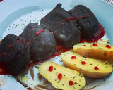 Foto del paso 5 de la receta: Bocados de merluza en gabardina de tinta de calamar con salsa siracha ❤️🌶❤️ y papa arruga