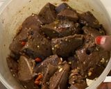 A picture of step 1 of Grilled liver.
