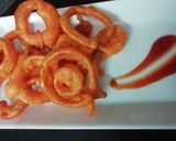A picture of step 1 of Onion pakode.