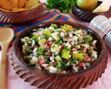 A picture of step 6 of Spicy Babugosha Salsa (Indian Pear Salsa).