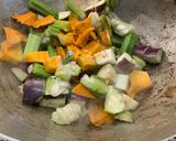 A picture of step 2 of Moms secret gandhali recipes.