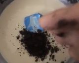 A picture of step 4 of Fudgy Oreo fudge.