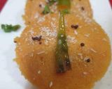 A picture of step 6 of Beetroot idli dhokla.