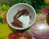 A picture of step 1 of Delicious tasty Hershey's chocolate Cocoa shake.
