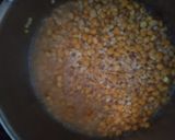 A picture of step 2 of Idli sambar with coconut chutney.