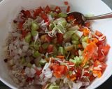 A picture of step 6 of Chickpeas salad / healthy, protein, diet salad.