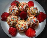 عکس مرحله 1 از دستور کاپ کیک سیب و گردو🎂