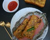 A picture of step 4 of Masala Aloo Bread Toast In10 Minutes/ Open Bread Toast With Spicy Mash Potato for Monsoon.