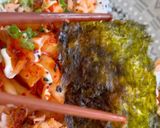 A picture of step 3 of Salmon and rice 🍚 🐠.