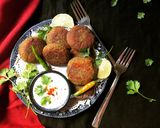A picture of step 6 of Falafel Tikki.