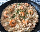 Foto del paso 10 de la receta: Risotto ligero de salmón y gambas 🍤