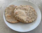 A picture of step 4 of Sourdough Flaxseed Pita Bread.