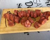 Une image de l'étape 6 de Antichis rouges aux petits pois, champignons et chorizo.