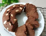 Foto langkah ke 9 dari resep Bolu Cokelat Putih Telur metode ALL IN ONE.