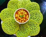 Foto langkah ke 3 dari resep Surabi Pandan Kinca Nangka (Dijamin Berpori).