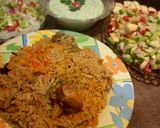 A picture of step 4 of Chicken pulao.
