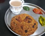 A picture of step 4 of Lauki ke theple.