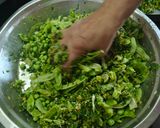 A picture of step 4 of Undhiyu.