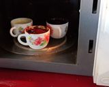 A picture of step 2 of Chocolate Mugcake and Vanilla Mugcake.